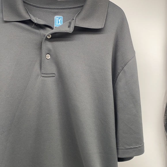 Airflux Pga Grey Polo Golf Shirt Size: L - Picture 4 of 7